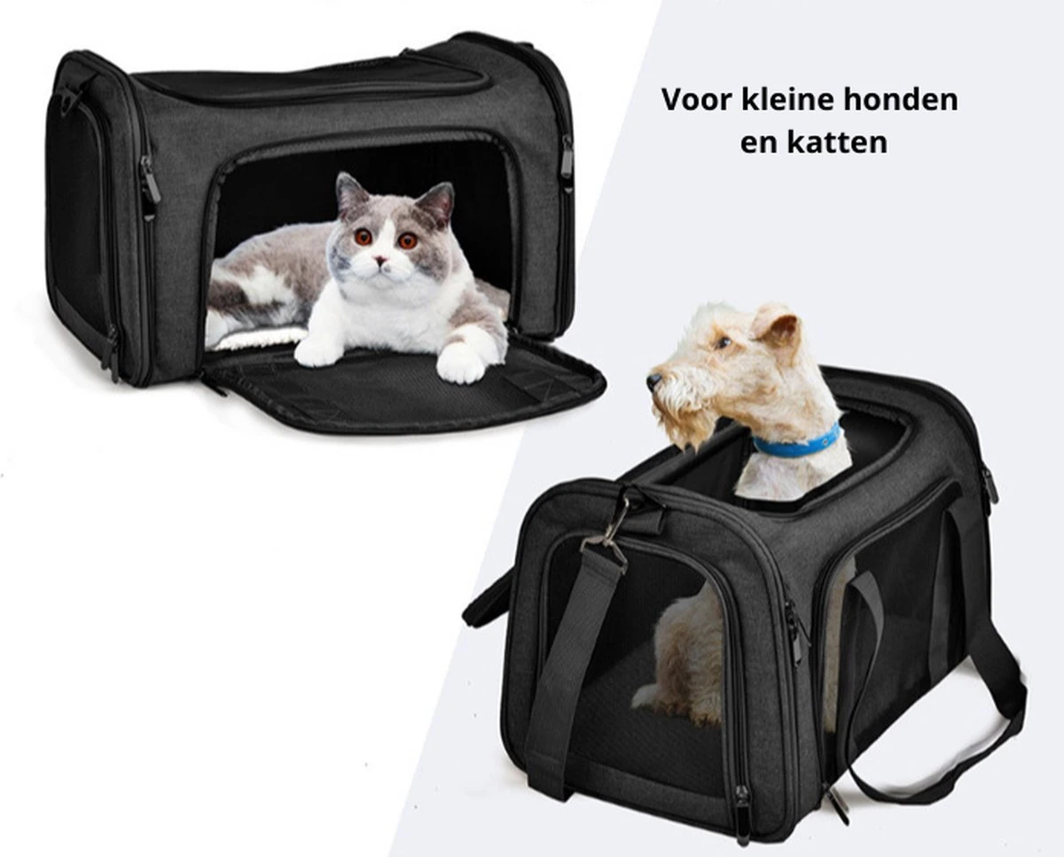 ACE Pets Honden Reistas Vliegtuig – Honden Draagtas Voor Kleine Hond – Hondentas Draagzak & Transporttas Hond – Maat L
