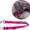 Autogordel Voor Honden – Roze – Voor Optimale Veiligheid Onderweg Voor Hond En Baasje – Schok Absorberend – Hondengordel – Voor Alle Honden – Bestand Tegen Grote Krachten – Geschikt Voor Bijna Alle Auto’s