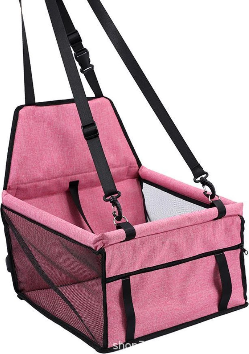 Autostoel Voor Hond – Hondenzitje – Puppyzitje – Opvouwbaar Honden Zitje – Opvouwbare – Roze 3 Autostoel Voor Hond – Hondenzitje – Puppyzitje – Opvouwbaar Honden Zitje – Opvouwbare – Roze