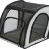 Trixie Autostoel Voor Honden Met Voor En Zij-uitgang Compact Opbergbaar Grijs Zwart 44x37x40cm -Optimaal Hondenspullen Winkel Autostoel voor honden met voor en zij uitgang compact opbergbaar grijs zwart 44x37x40cm