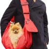 Bella & Balu Draagtas Voor Hond En Kat | Lichtgewicht Draagtas Of Hondentas Voor Kleine Honden Tot 15kg Voor Reizen, Wandelen En Wandelen – Draagtas Voor Huisdier In Rood -Optimaal Hondenspullen Winkel Bella amp Balu Draagtas voor Hond en Kat Lichtgewicht Draagtas of Hondentas voor Kleine Honden tot 15kg voor Reizen Wandelen en Wandelen Draagt