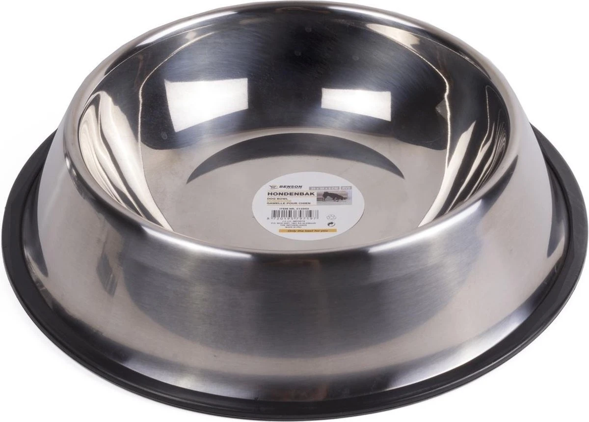 Benson Honden Voerbak – Waterbak – RVS – 25 X 20 X 6 Cm 3 Benson Honden Voerbak – Waterbak – RVS – 25 X 20 X 6 Cm