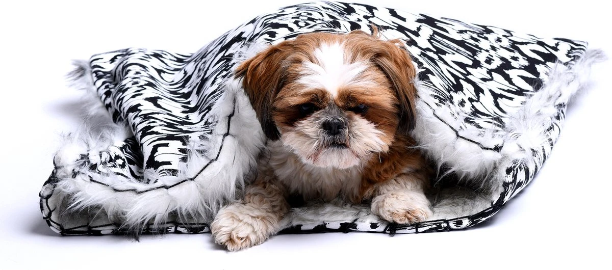 Dogs&Co Honden Slaapzak Ethnic 70x50cm Zwart/wit – Hondenslaapzak – Kattenslaapzak – Geschikt Voor Honden Of Katten T/m 10KG 3 Dogs&Co Honden Slaapzak Ethnic 70x50cm Zwart/wit – Hondenslaapzak – Kattenslaapzak – Geschikt Voor Honden Of Katten T/m 10KG