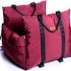 Dogs&Co Luxe Honden Autostoel Royal+ Bordeaux Waterproof -Optimaal Hondenspullen Winkel DogsampCo Luxe Honden autostoel Royal Bordeaux Waterproof
