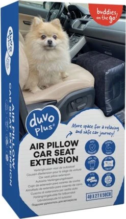 Duvo+ Luchtkussen Verlenging Autostoel – Voor Honden – 40x27x50cm – Zwart