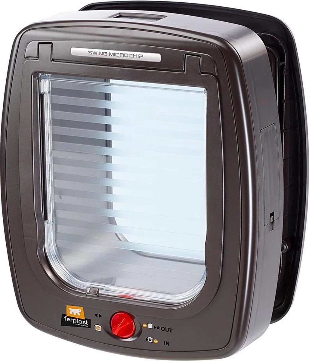 Ferplast Katten- En Hondenluik Microchip Bruin/transparant 3 Ferplast Katten- En Hondenluik Microchip Bruin/transparant