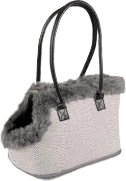 Flamingo Hondentas Esmee – Grijs – 52 X 25 X 26 Cm