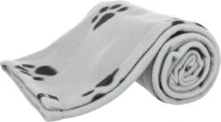 Trixie Fleece Hondendeken Lichtgrijs / Zwart (150X100 CM)