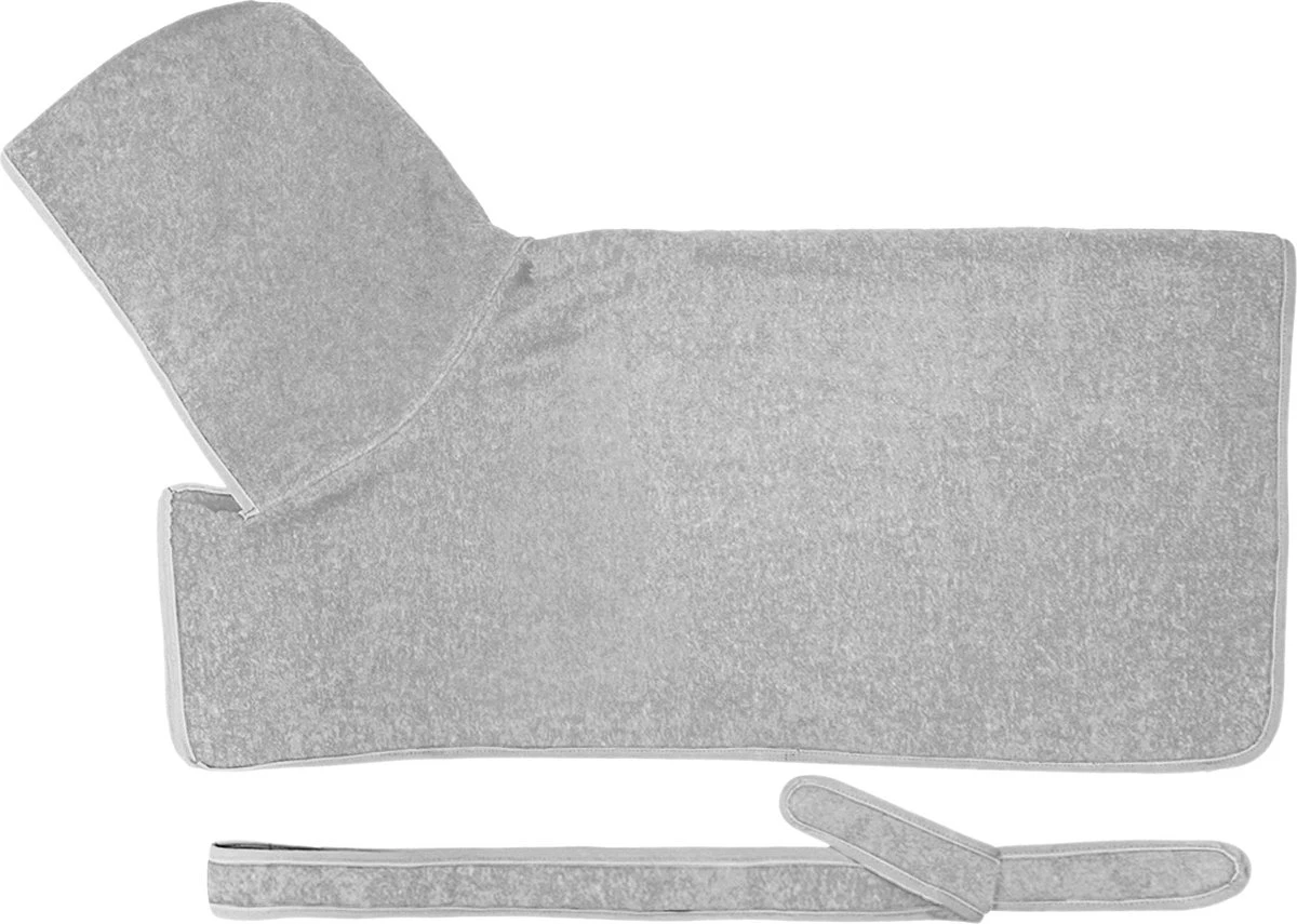 HOMELEVEL Hondenbadjas Van Zachte Badstof – Absorberende Hondenhanddoek Van Katoen Met Klittenband – Grijs – Maat L 3 HOMELEVEL Hondenbadjas Van Zachte Badstof – Absorberende Hondenhanddoek Van Katoen Met Klittenband – Grijs – Maat L