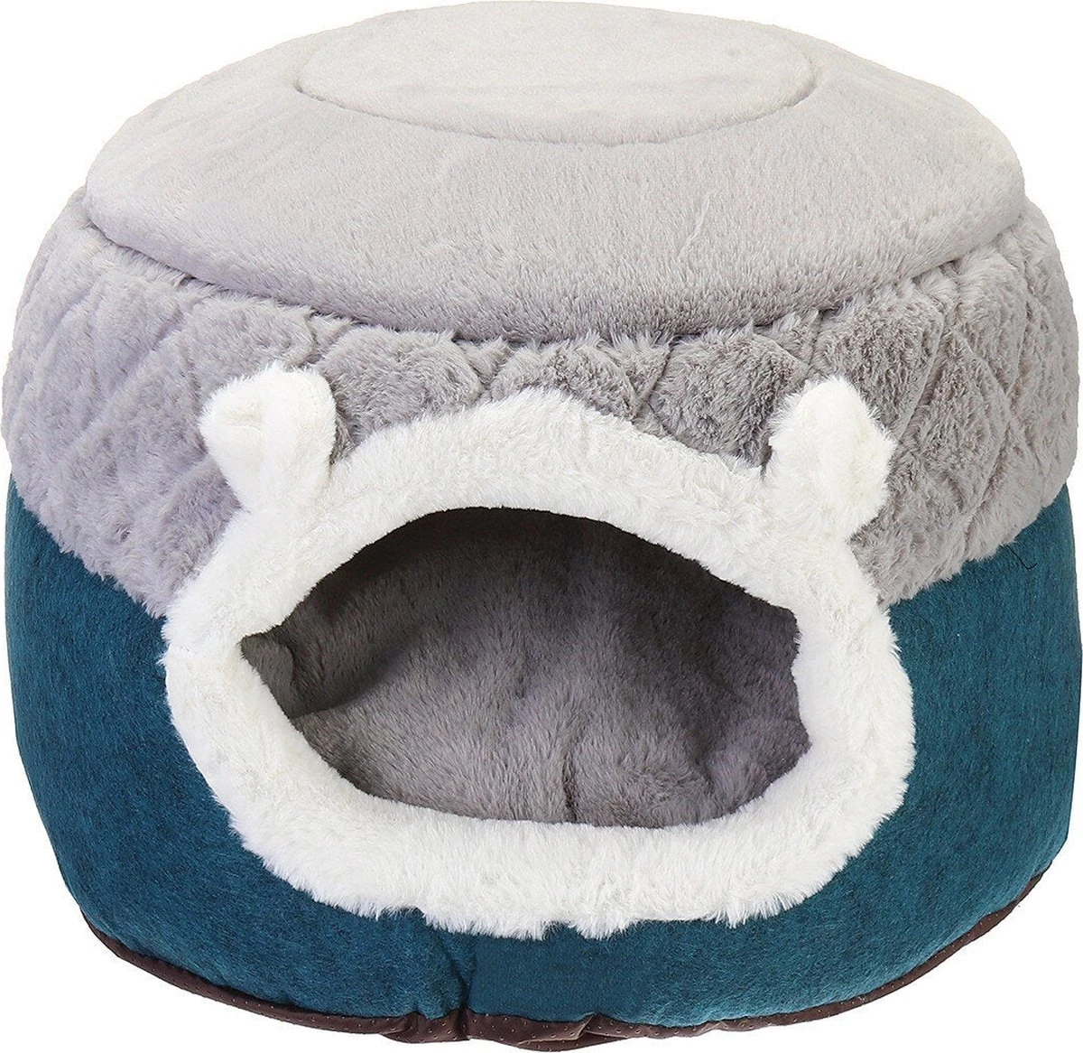 HOOPET® Apozia Dubbelzijdig Honden- En Kattenmand – Superzacht En Luxe – Wasbaar – Fluffy – Honden En Kattenkussen – Slaapzak – 50x50x36cm – Medium – Blauw/Grijs 3 HOOPET® Apozia Dubbelzijdig Honden- En Kattenmand – Superzacht En Luxe – Wasbaar – Fluffy – Honden En Kattenkussen – Slaapzak – 50x50x36cm – Medium – Blauw/Grijs
