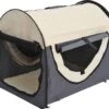 Honden Draagtas – Hondendraagtas – Reismand – Reisbench – Hondentas – Opvouwbaar – M – 61x46x51cm – Grijs/Creme -Optimaal Hondenspullen Winkel Honden draagtas Hondendraagtas Reismand Reisbench Hondentas Opvouwbaar M 61x46x51cm GrijsCreme