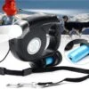 Hondenlijn Hondenriem 4.5m Met LED Zaklamp, Licht, Verlichting, Led Lamp, Honden Uitlaatlijn + Opbergcompartiment Voor Vuilniszakjes / Poepzakjes Inclusief Batterijen -Optimaal Hondenspullen Winkel Hondenlijn hondenriem 4.5m met LED zaklamp licht verlichting led lamp honden uitlaatlijn opbergcompartiment voor vuilniszakjes poepzakjes incl