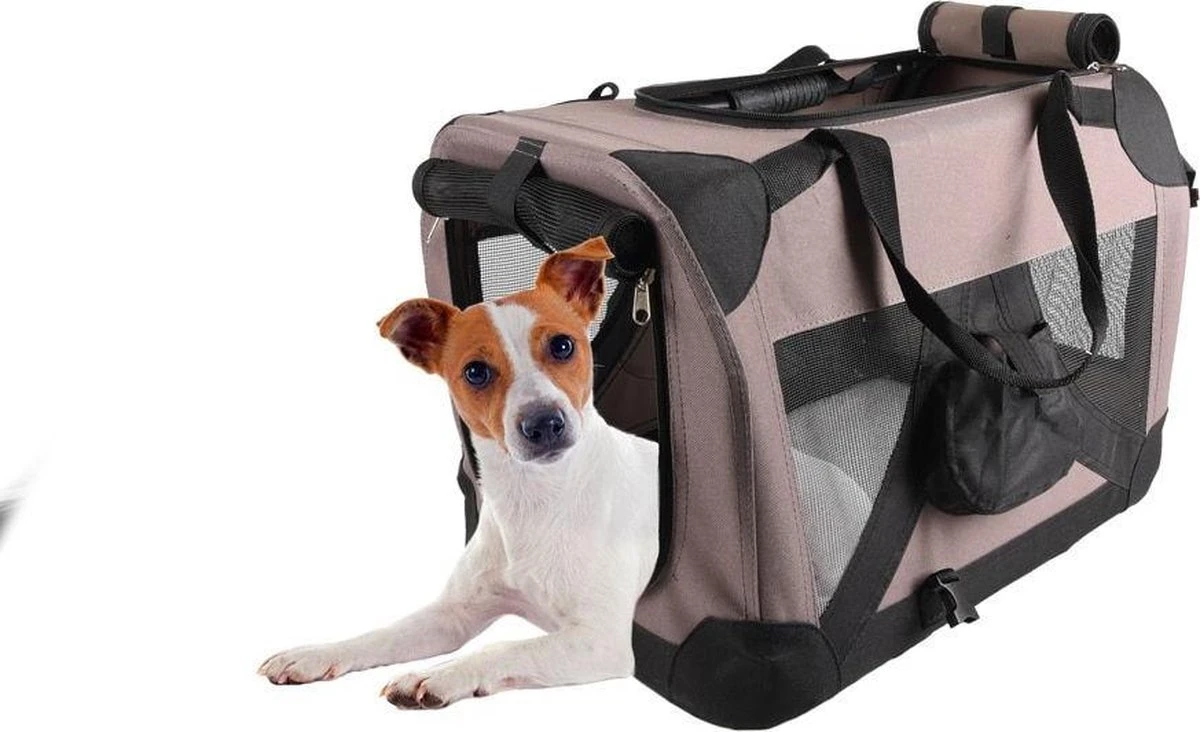 Flamingo Hondentas Alix – Bruin – 70 X 52 X 52 Cm 3 Flamingo Hondentas Alix – Bruin – 70 X 52 X 52 Cm