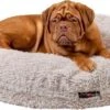 Jack And Vanilla SHELL Puff Hondenkussen Donut Grijs – Ø105cm -Optimaal Hondenspullen Winkel Jack and Vanilla SHELL Puff hondenkussen donut grijs O105cm 1