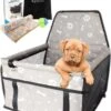 Luxe Autostoel Hond – Reisbench Opvouwbaar – Hondenmand Auto Achterbank – Waterdichte Hondenstoel – Grijs -Optimaal Hondenspullen Winkel Luxe Autostoel Hond Reisbench Opvouwbaar Hondenmand Auto Achterbank Waterdichte Hondenstoel Grijs