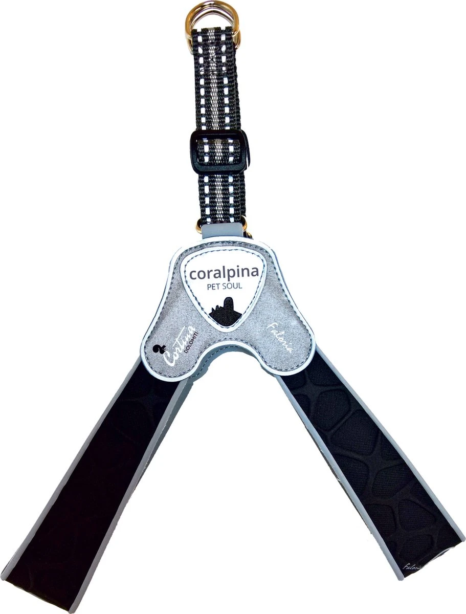 Luxe Coralpina – Hondenharnas – Faloria Zwart – Maat 1 – 20-30 Cm / 0,8-3 Kg 3 Luxe Coralpina – Hondenharnas – Faloria Zwart – Maat 1 – 20-30 Cm / 0,8-3 Kg