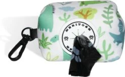 Meritosh© Dino Groen – Poepzakjeshouder – Hondenzakjes Dispenser Honden Poepzakhouder