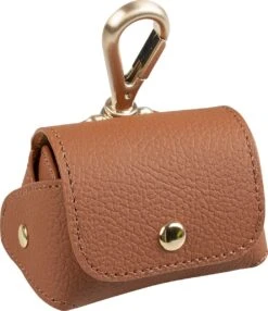 Duvo Poepzakjes Dispenser Kunstleer 6,5×8,5x9cm Bruin