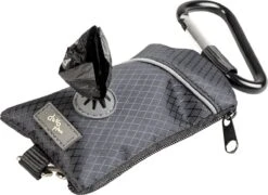 Poepzakjes Dispenser Polyester 6x20x1,5cm Zwart