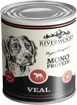 Riverwood 6-pack (5% Korting) – Ultra Premium Natvoer Voor Honden – 2.4Kg – Kalf Hypoallergeen – Graan- En Glutenvrij
