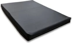 Topmast Jumbo – Hondenbed – Zwart – 125 X 90 Cm – Leatherlook Hondenkussen – Hondensofa – Honden Ligbed – Hondenmatras