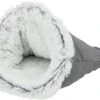 Trixie Relax Slaapzak Harvey Grijs / Wit (50X30X30 CM) -Optimaal Hondenspullen Winkel Trixie relax slaapzak harvey grijs wit 50X30X30 CM