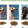 Visvrij Hondenmenu Dyvers – Dagelijks Wisselende Hondenbrokken – 100% Natuurlijk – Volledig Vrij Van Vis Hondenvoer – 7x1kg