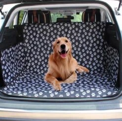 Waterdichte XXL Hondendeken Voor Auto – Hondenmat – Autodeken Voor Je Hond – Hondendeken Voor Je Auto Kofferbak – Boot Cover – Pootjespatroon