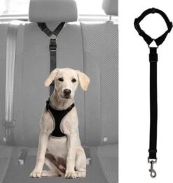 WiseGoods – Premium Hondengordel Auto – Hondenriem – Gordel Voor Hond – Autogordel – Veiligheid Voor Hond – Verstelbaar – Zwart
