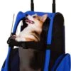 Zenzee – Hondenrugzak – Honden Draagtas – Hondenbuggy – Blauw/Zwart – 36 X 30 X 49 Cm