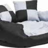 VidaXL Hondenkussen Omkeerbaar En Wasbaar 85x70x20 Cm Grijs En Zwart 2 VidaXL Hondenkussen Omkeerbaar En Wasbaar 85x70x20 Cm Grijs En Zwart -Optimaal Hondenspullen Winkel vidaXL Hondenkussen omkeerbaar en wasbaar 85x70x20 cm grijs en zwart